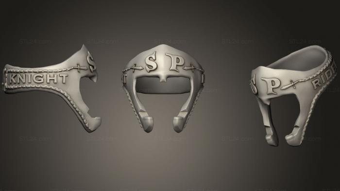 Jewelry rings (Knight opnner3, JVLRP_0421) 3D models for cnc